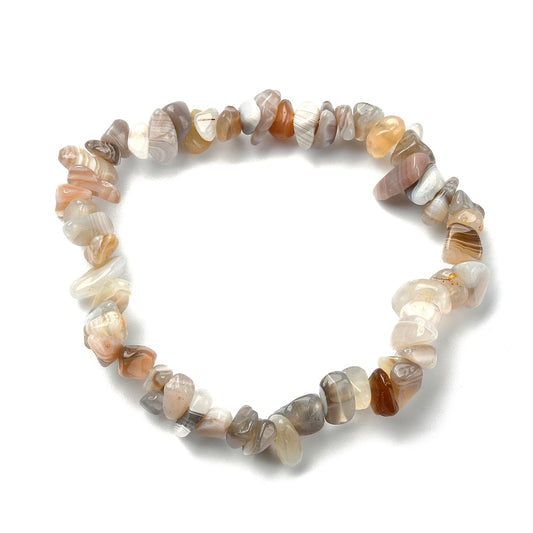 Persian Gray Agate Chip Bracelets GEMROCKY-