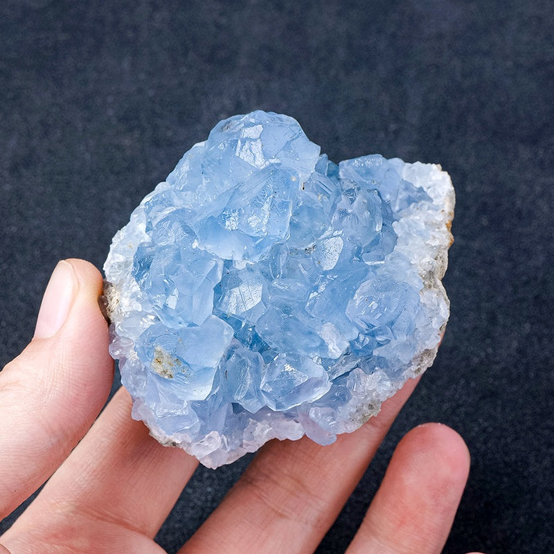 Celestite Crystal Cluster Rough Piece Stones GEMROCKY-