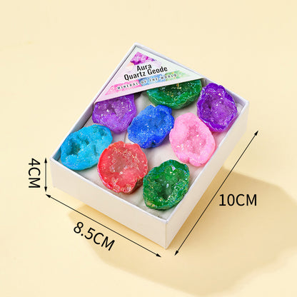 8 Styles of Rough Crystal Cluster Geode Tumble Gift Box Collections GEMROCKY-Tumbles-