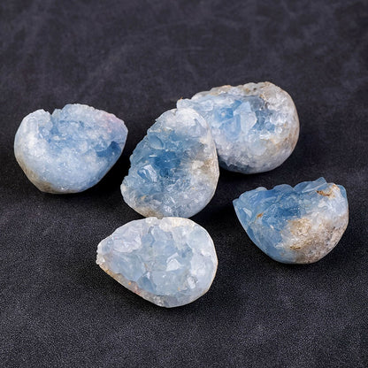 Celestite Crystal Cluster Rough Piece Stones GEMROCKY-