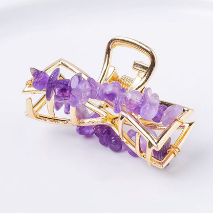 10 Crystal Chips Hairpins Headdress Accessories GEMROCKY-Jewelry-Amethyst-GEMROCKY