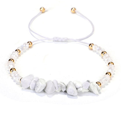 11 Crystal Facet Bead Chip Bracelets GEMROCKY-Bracelets-Howlite-