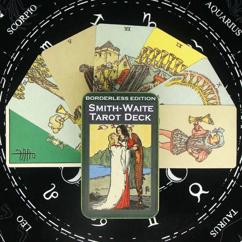 11 Styles of Metal Box Metaphysics Tarot Cards with Guidebooks GEMROCKY-Psychic-10-