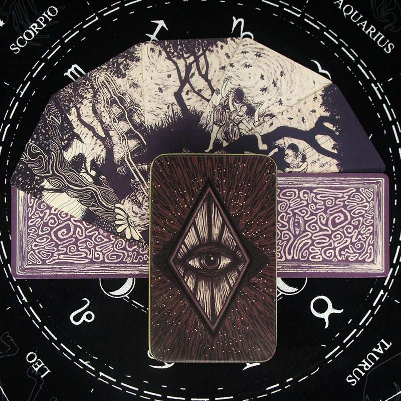 11 Styles of Metal Box Metaphysics Tarot Cards with Guidebooks GEMROCKY-Psychic-11-
