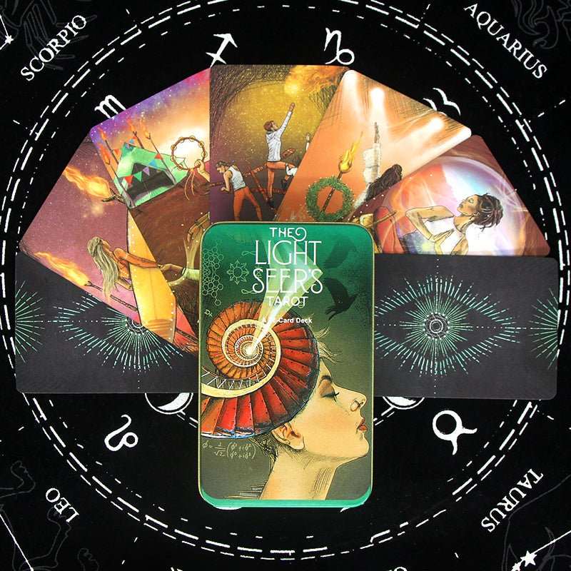 11 Styles of Metal Box Metaphysics Tarot Cards with Guidebooks GEMROCKY-Psychic-2-
