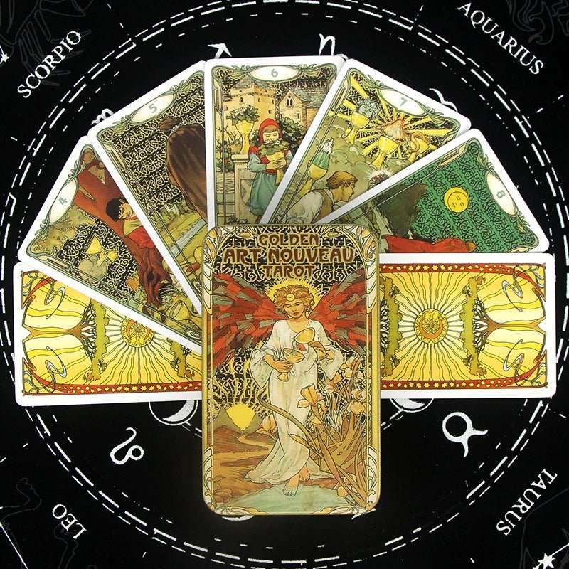 11 Styles of Metal Box Metaphysics Tarot Cards with Guidebooks GEMROCKY-Psychic-4-