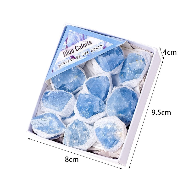 14 Styles of Rough Crystal Cluster Raw Stones Gift Box Collections GEMROCKY-S Amethyst Cluster A-