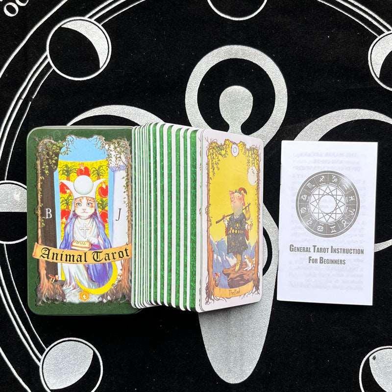 12 Styles of Metal Box Cute Tarot Cards with Guidebooks GEMROCKY-Psychic-2-