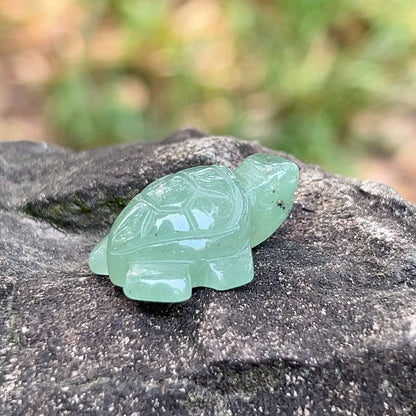 12 Types of Crystal Stone 1 Inch Sea Turtle Animal Carvings GEMROCKY-Green Aventurine-