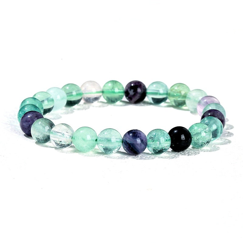 8mm Fluorite Bead Bracelets GEMROCKY-