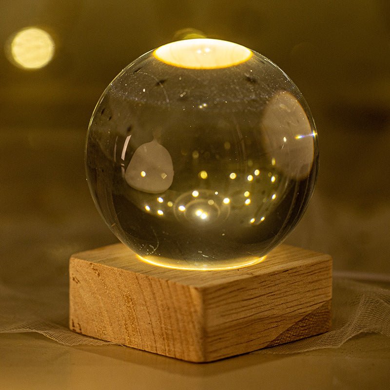 26 Styles of Clear Glass Laser Inner Carving LED Sphere Ornaments GEMROCKY-Spheres-Sphere-