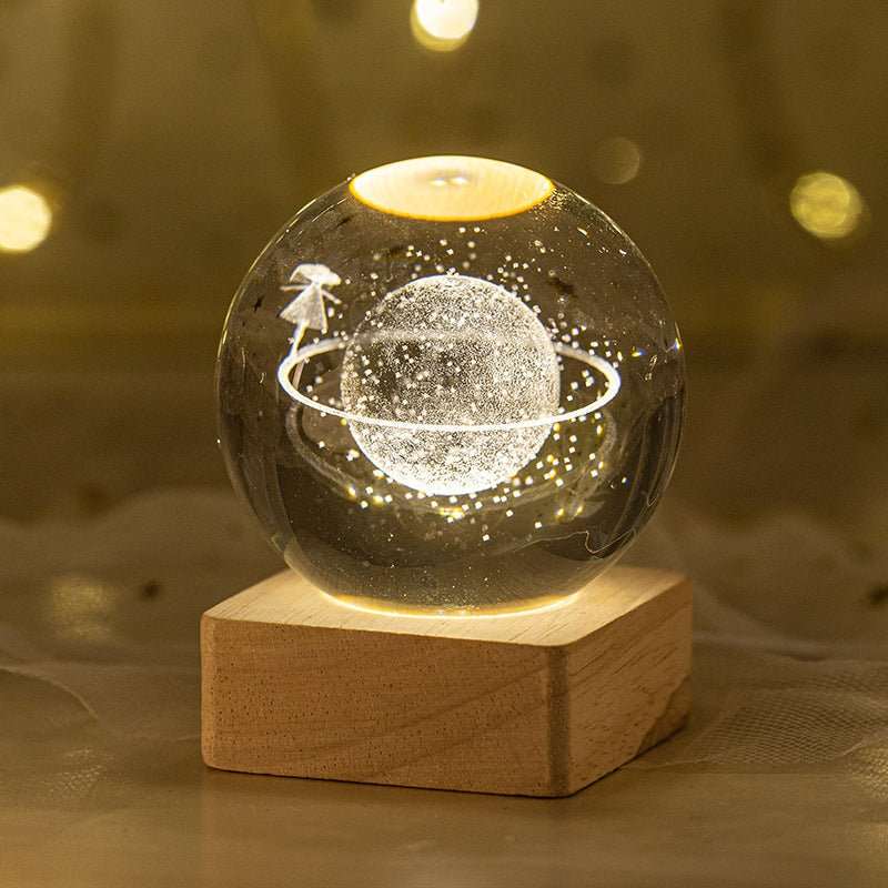26 Styles of Clear Glass Laser Inner Carving LED Sphere Ornaments GEMROCKY-Spheres-Star Walk-