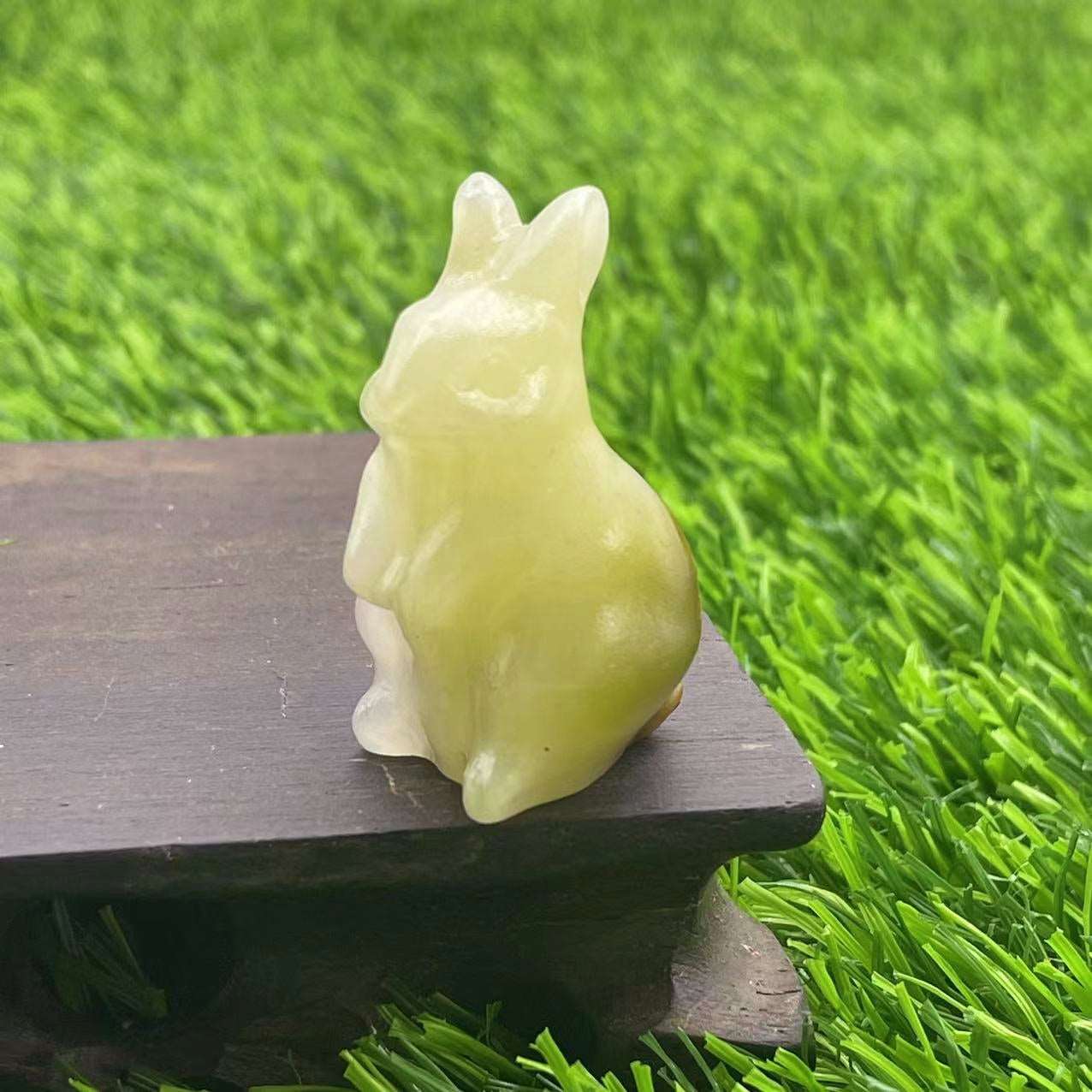 33 Materials of Crystal Rabbit 1.5 Inch Carvings GEMROCKY-Carvings-Afghanistan Jade-