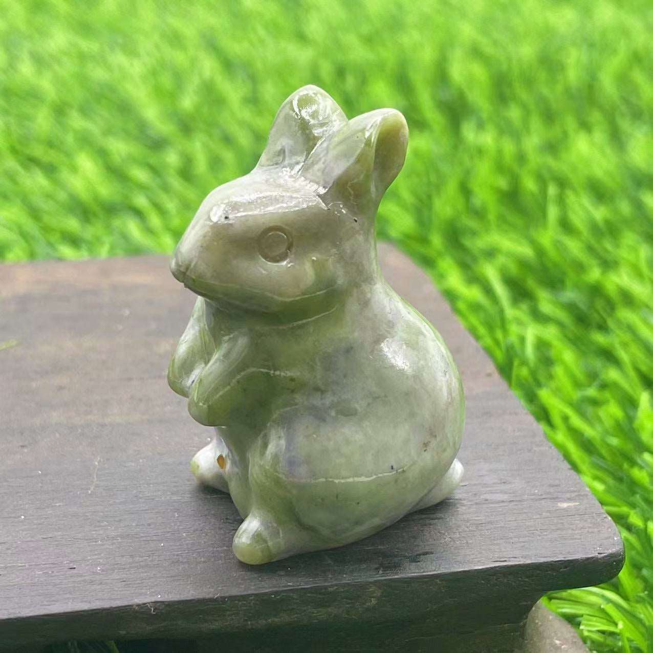 33 Materials of Crystal Rabbit 1.5 Inch Carvings GEMROCKY-Carvings-Auspicious Jade-