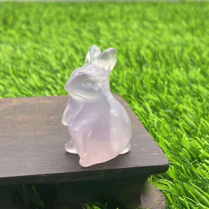 33 Materials of Crystal Rabbit 1.5 Inch Carvings GEMROCKY-Carvings-Fluorite-