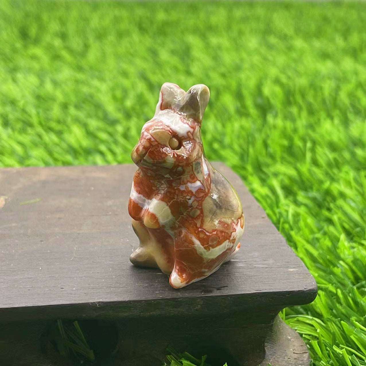 33 Materials of Crystal Rabbit 1.5 Inch Carvings GEMROCKY-Carvings-Money Agate-