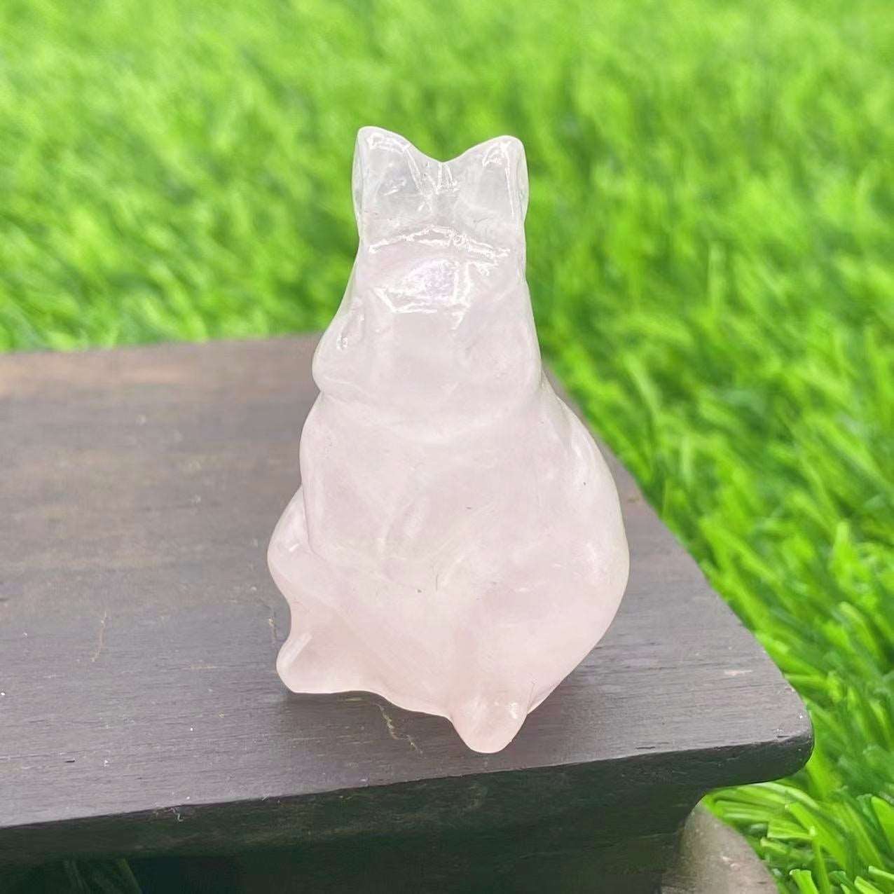 33 Materials of Crystal Rabbit 1.5 Inch Carvings GEMROCKY-Carvings-Rose Quartz-