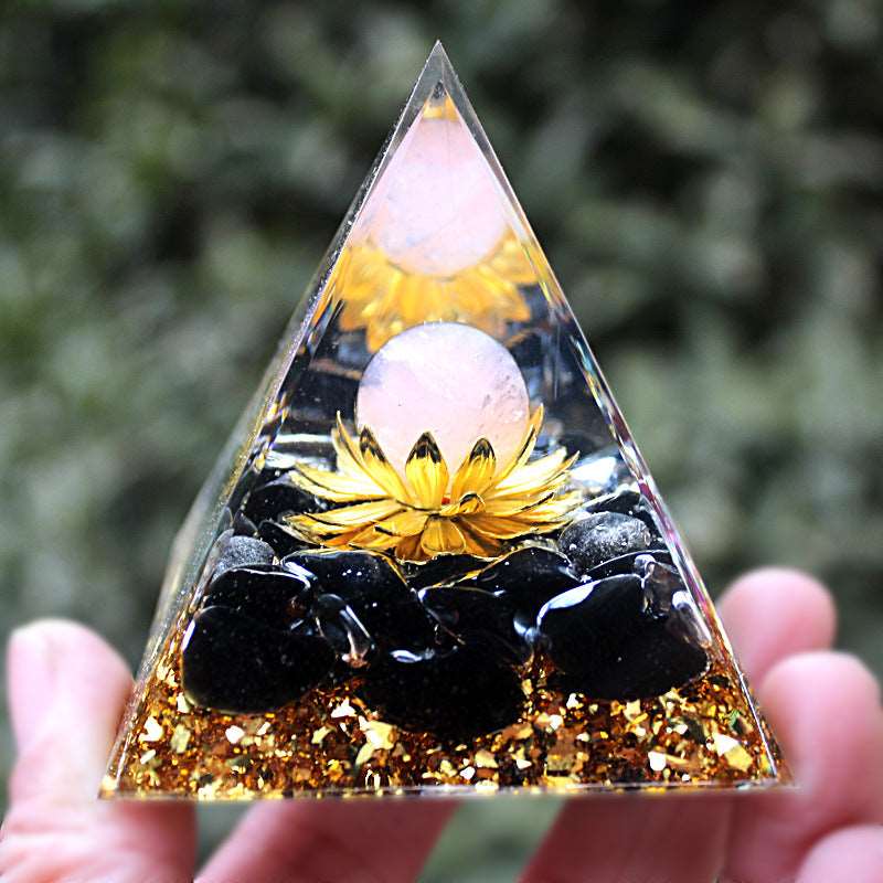 33 Styles of Resin Seven Chakra 6cm Universe Pyramids Ornaments GEMROCKY-Decoration-Lotus1-