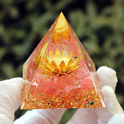 33 Styles of Resin Seven Chakra 6cm Universe Pyramids Ornaments GEMROCKY-Decoration-Lotus2-