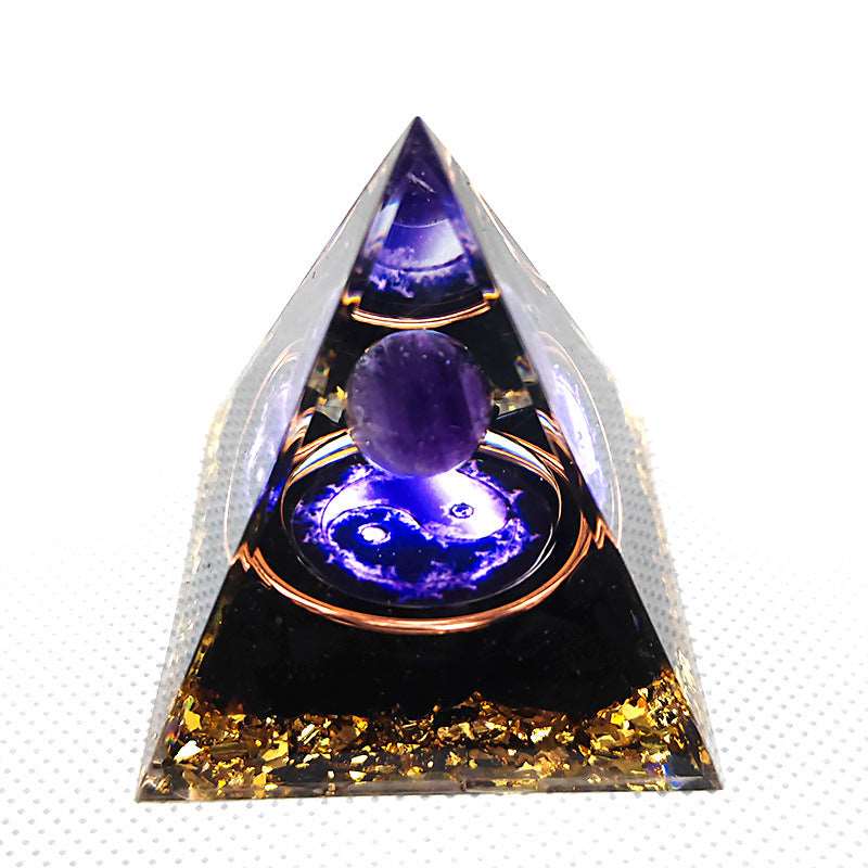 33 Styles of Resin Seven Chakra 6cm Universe Pyramids Ornaments GEMROCKY-Decoration-Universe1-