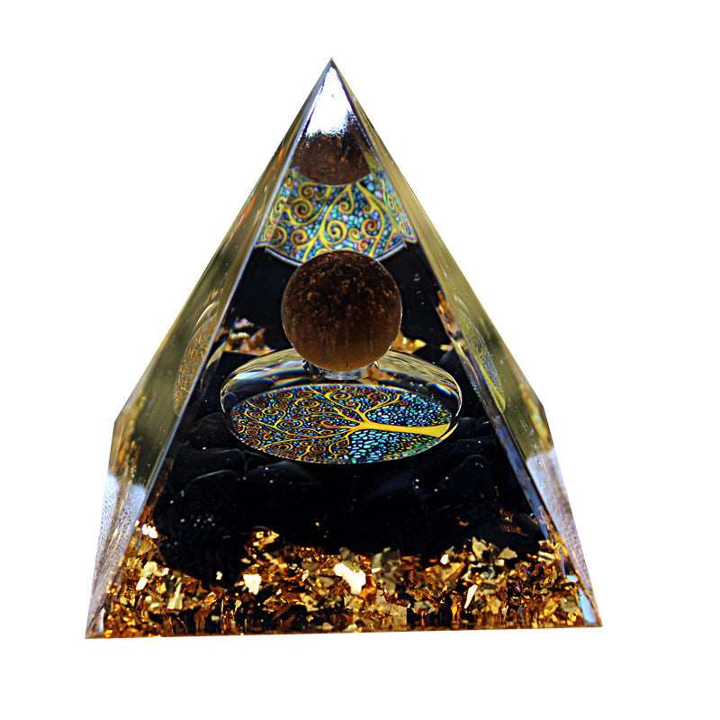 33 Styles of Resin Seven Chakra 6cm Universe Pyramids Ornaments GEMROCKY-Decoration-Universe11-