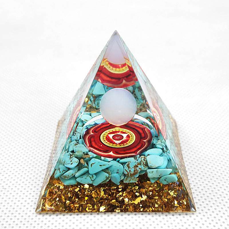 33 Styles of Resin Seven Chakra 6cm Universe Pyramids Ornaments GEMROCKY-Decoration-Universe6-