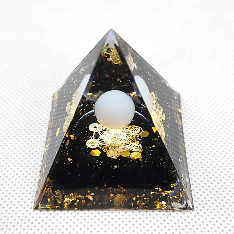 33 Styles of Resin Seven Chakra 6cm Universe Pyramids Ornaments GEMROCKY-Decoration-Universe7-