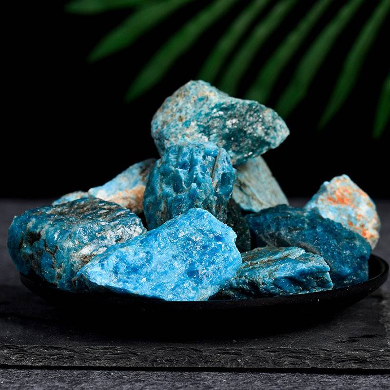 46 Types of Crystal Rough Stones Collection GEMROCKY-Mineral Specimens-Blue Apatite-GEMROCKY