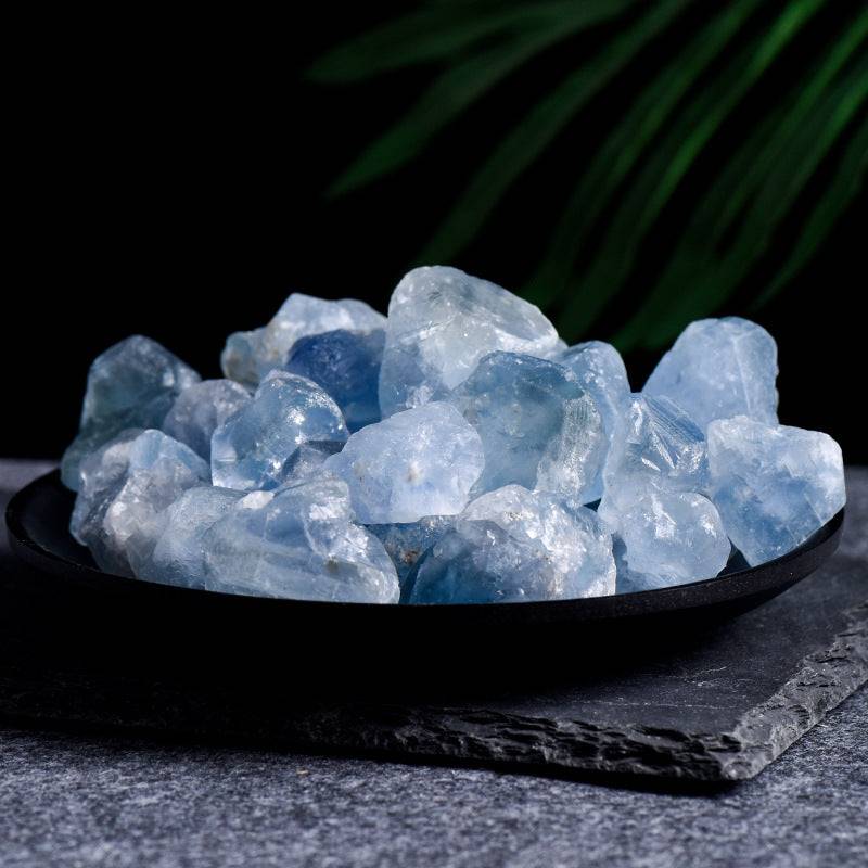 46 Types of Crystal Rough Stones Collection GEMROCKY-Mineral Specimens-Celestite-GEMROCKY