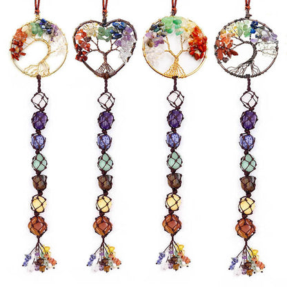 7 Chakra Life Tree Tumbled Stone Decor Ornaments GEMROCKY-Decoration-