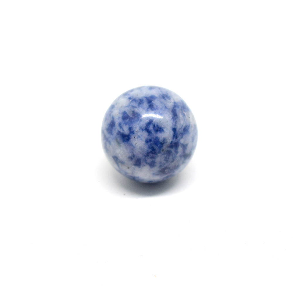 7 Chakra Mini Gemstone 2cm Crystal Spheres GEMROCKY-Blue Spot Stone-