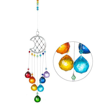 7 Chakra Rainbow Suncatcher Ornaments GEMROCKY-Decoration-1-