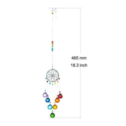 7 Chakra Rainbow Suncatcher Ornaments GEMROCKY-Decoration-