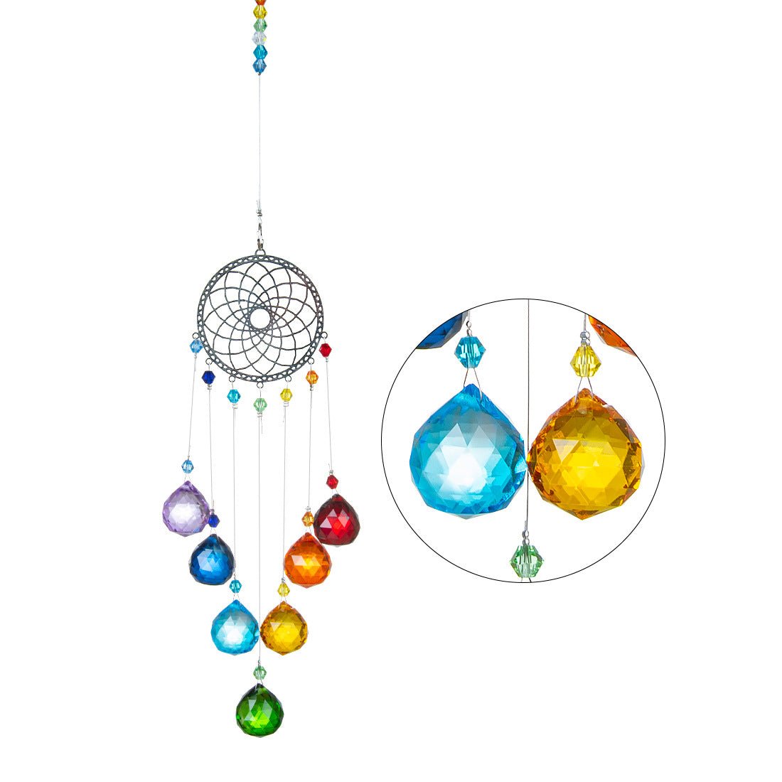 7 Chakra Rainbow Suncatcher Ornaments GEMROCKY-Decoration-5-