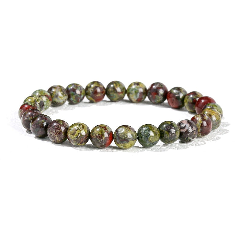 8mm Dragon Blood Stone Bead Bracelets GEMROCKY-