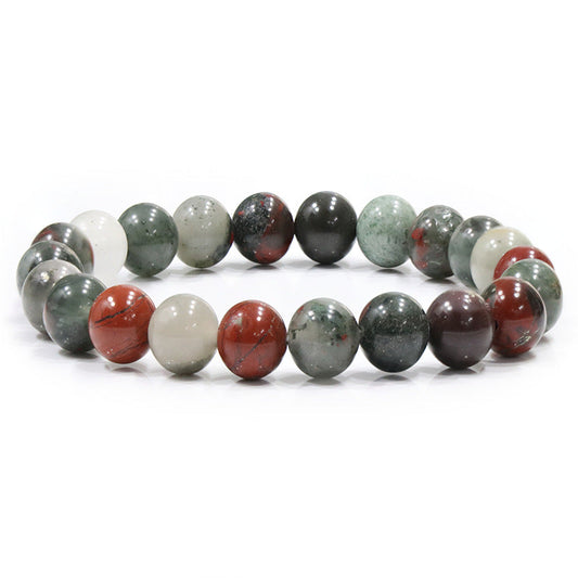 8mm African Blood Stone Bead Bracelets GEMROCKY-Bracelets-