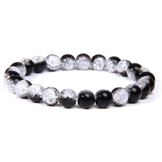 8mm Crack Quartz Bead Bracelets GEMROCKY-Bracelets-