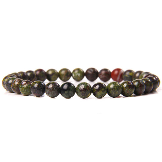 8mm Dragon Blood Stone Bead Bracelets GEMROCKY-Bracelets-