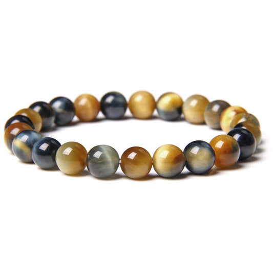 8mm Dream Tiger Eye Stone Bead Bracelets GEMROCKY-Bracelets-