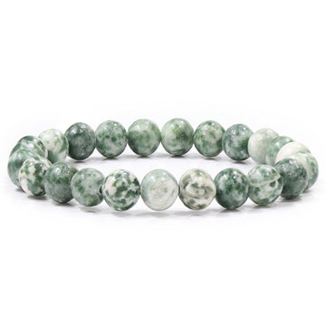 8mm Green Spot Stone Bead Bracelets GEMROCKY-Bracelets-