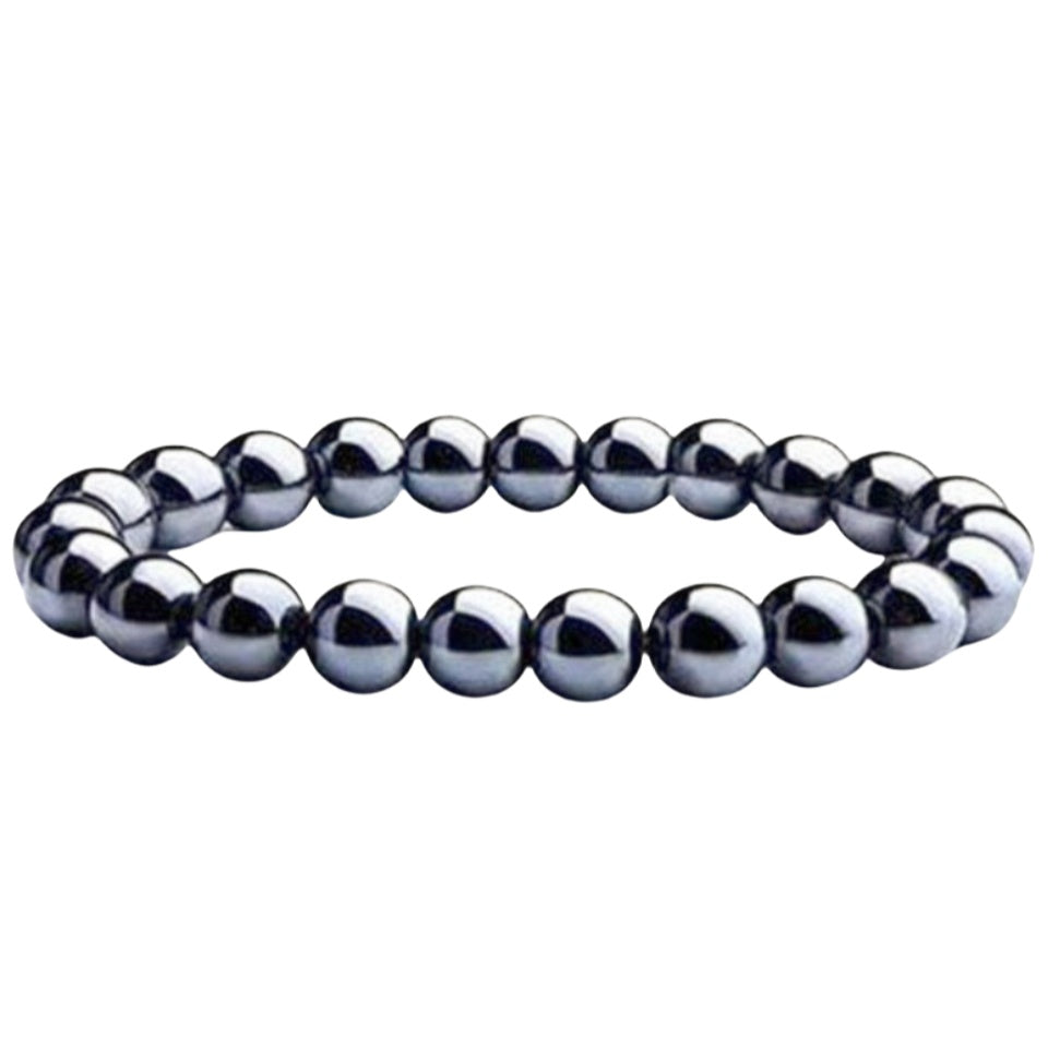 8mm Hematite Bead Bracelets GEMROCKY-Bracelets-GEMROCKY