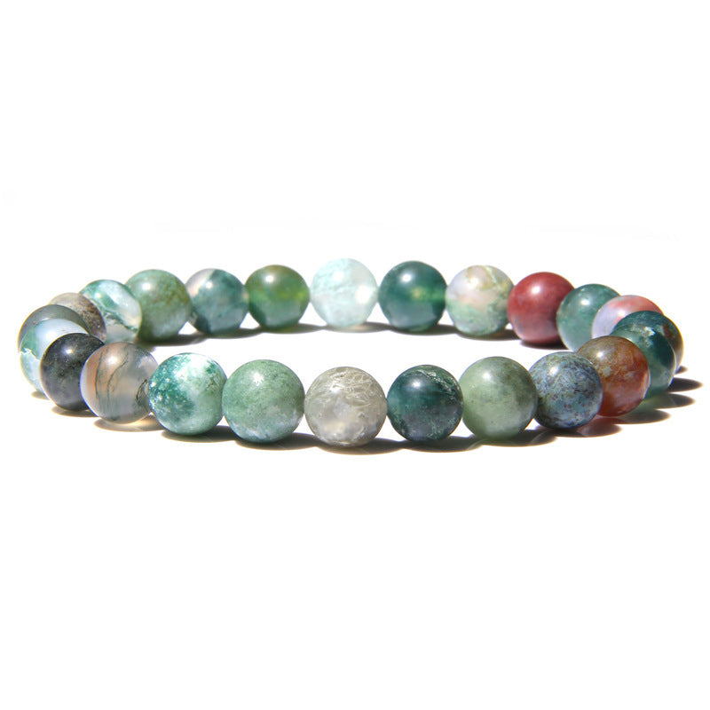 8mm Indian Agate Bead Bracelets GEMROCKY-Bracelets-