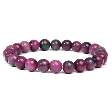 8mm Purple Lace Agate Bead Bracelets GEMROCKY-Bracelets-