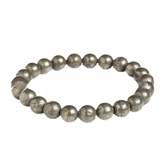 8mm Pyrite Bead Bracelets GEMROCKY-Bracelets-