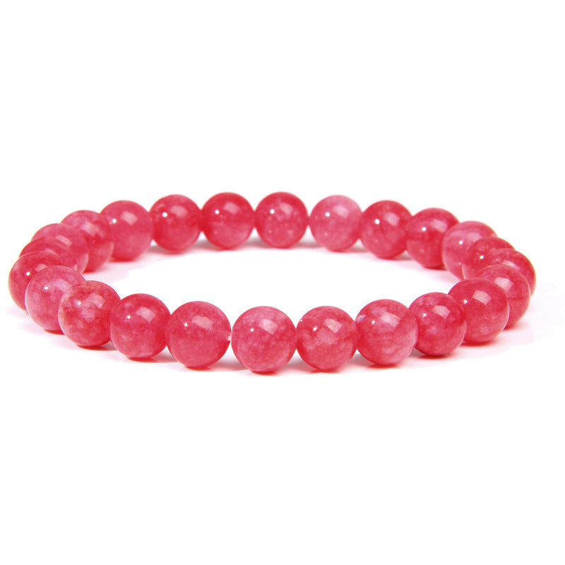 8mm Red Angel Stone Bead Bracelets GEMROCKY-Bracelets-