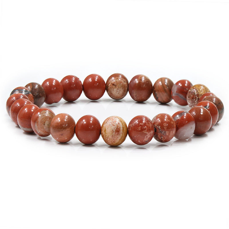 8mm Red Jasper Bead Bracelets GEMROCKY-Bracelets-