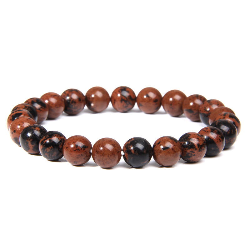 8mm Red Obsidian Bead Bracelets GEMROCKY-Bracelets-