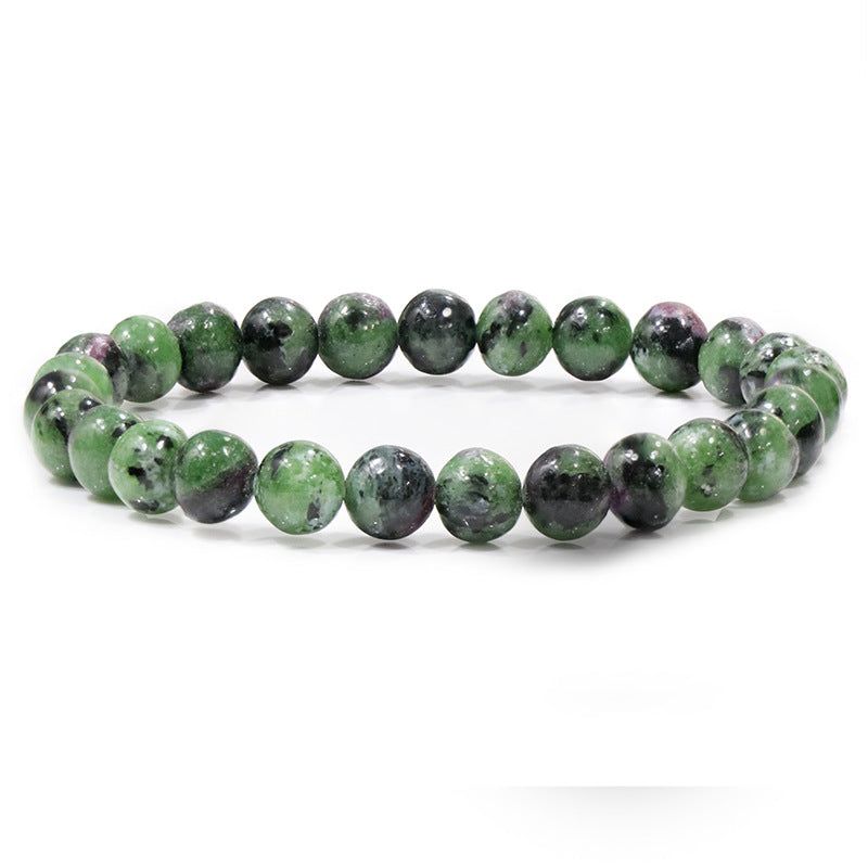 8mm Ruby in Zoisite Bead Bracelets GEMROCKY-Bracelets-