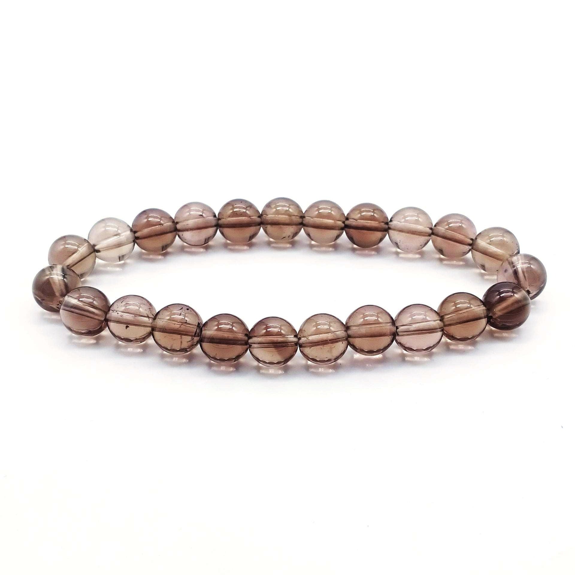 8mm Smoky Quartz Bead Bracelets GEMROCKY-Bracelets-GEMROCKY