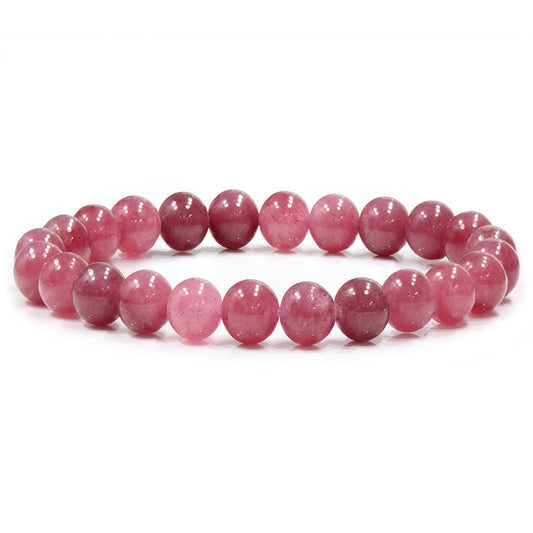 8mm Strawberry Quartz Bead Bracelets GEMROCKY-Bracelets-